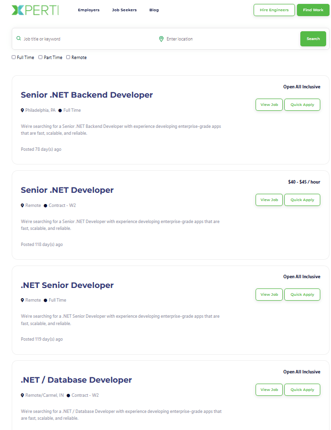 .net jobs
